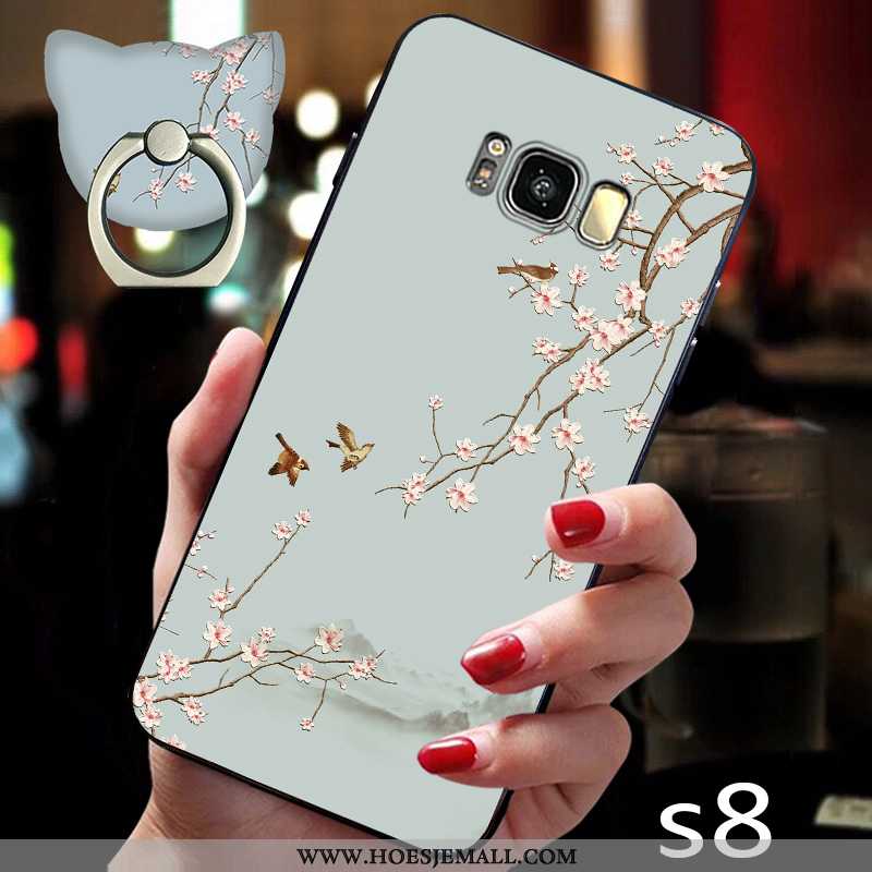 Hoesje Samsung Galaxy S8 Siliconen Bescherming Anti-fall Trend Hoes Ster Blauwe