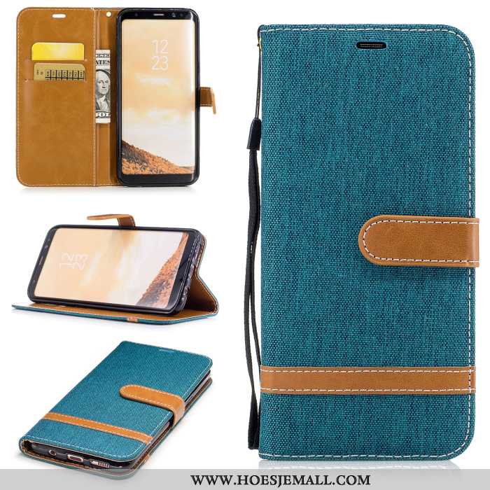 Hoesje Samsung Galaxy S8 Leren Bescherming Folio All Inclusive Hoes Mobiele Telefoon Gemengde Kleure