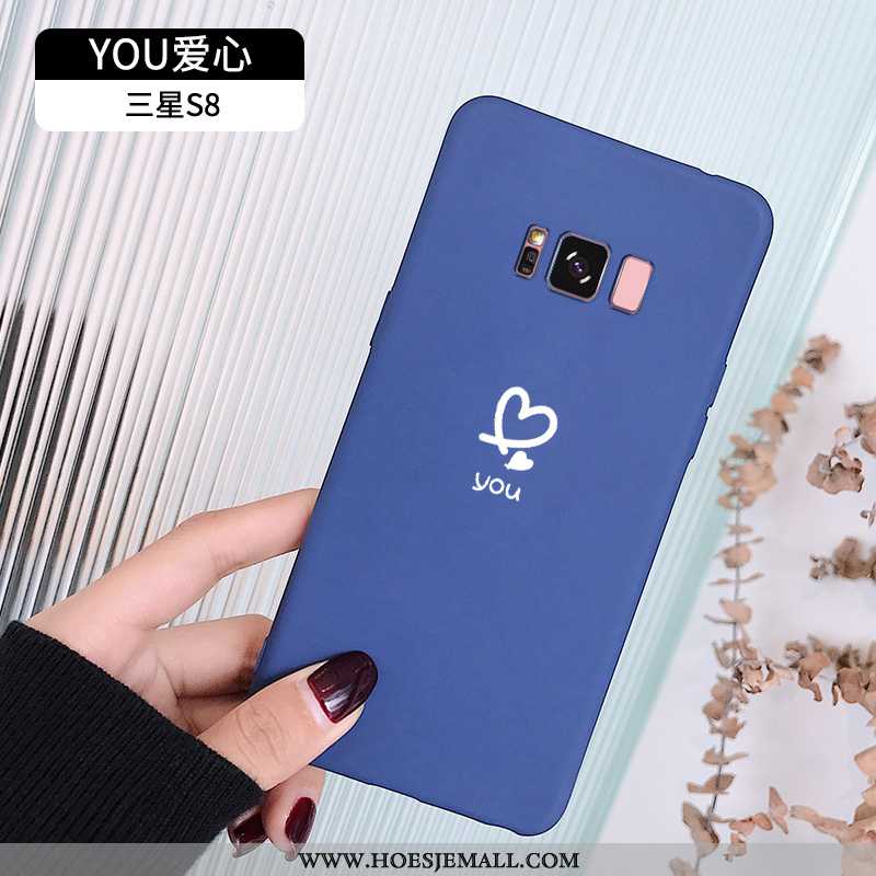 Hoes Samsung Galaxy S8 Super Dun Trend All Inclusive Hart Hoesje Blauwe