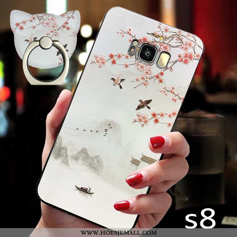 Hoesje Samsung Galaxy S8 Trend Super Mobiele Telefoon Siliconen Chinese Stijl Schrobben Ster Witte