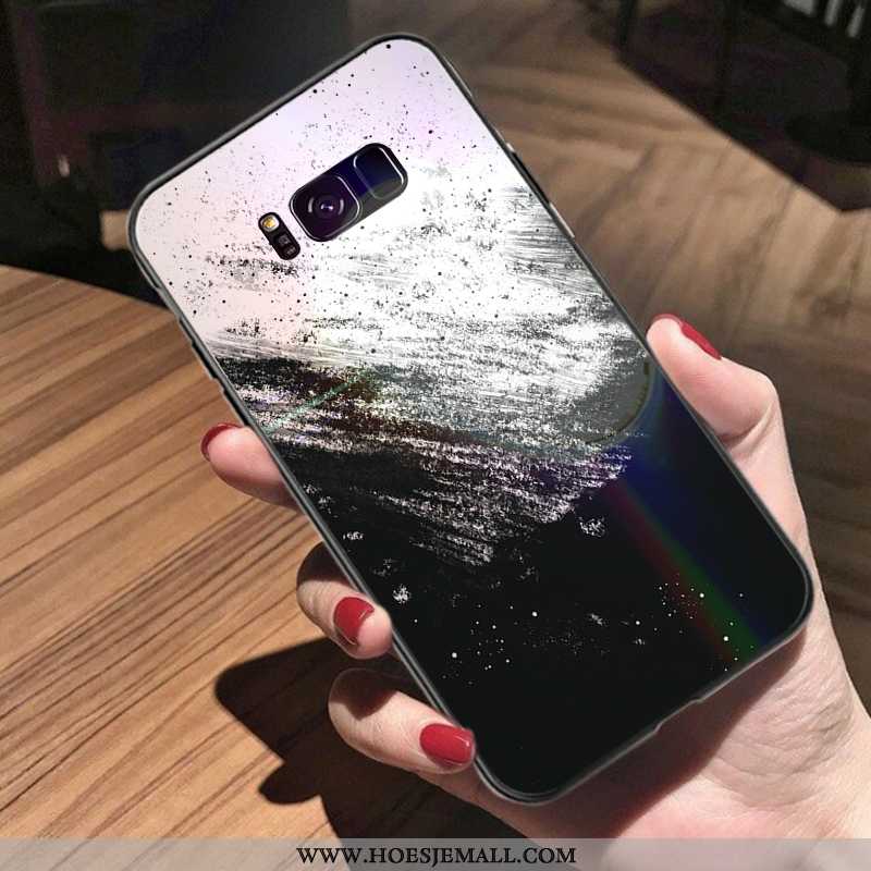 Hoes Samsung Galaxy S8 Bescherming Glas Scheppend Roze Persoonlijk Licht Spotprent