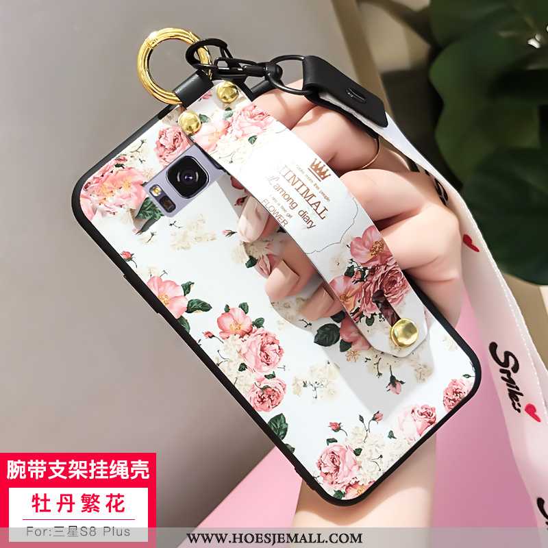 Hoesje Samsung Galaxy S8+ Zacht Mode Hoes All Inclusive Hanger Mobiele Telefoon Ster Witte