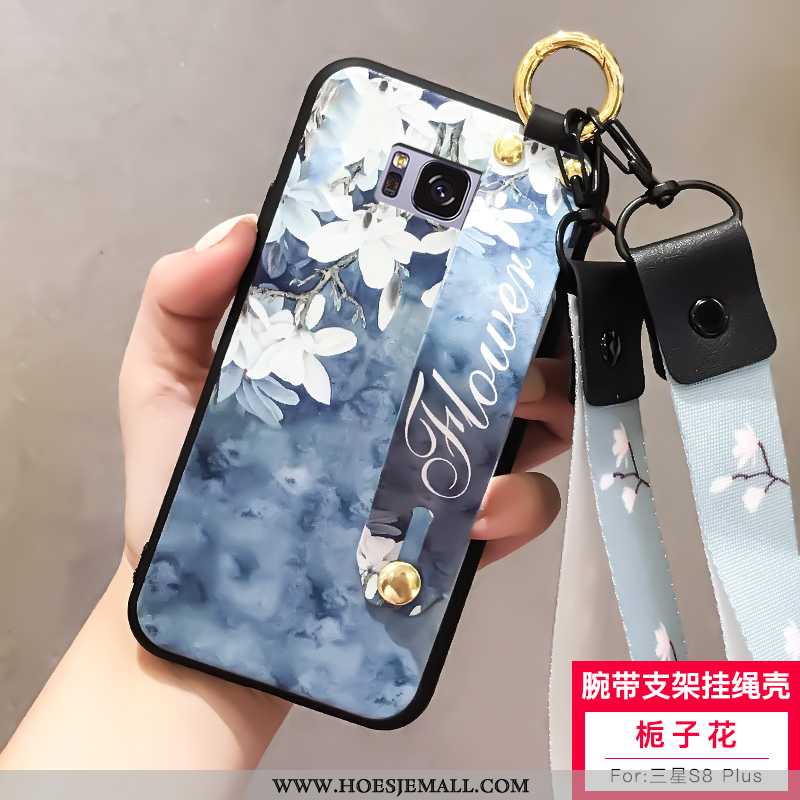 Hoesje Samsung Galaxy S8+ Zacht Mode Hoes All Inclusive Hanger Mobiele Telefoon Ster Witte