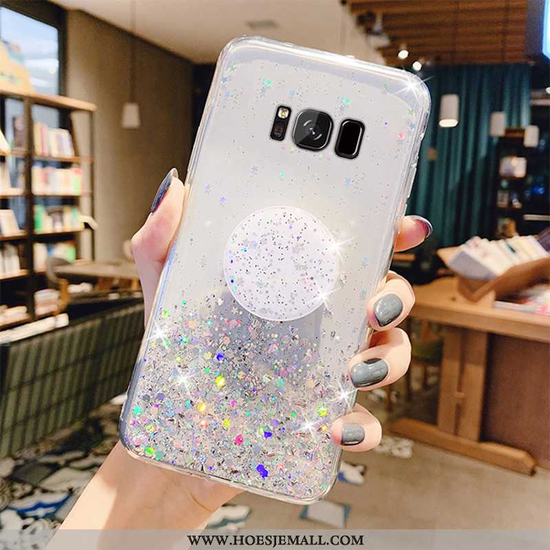 Hoes Samsung Galaxy S8+ Mode Doorzichtig Ring Scheppend Trend Hoesje Anti-fall Groen