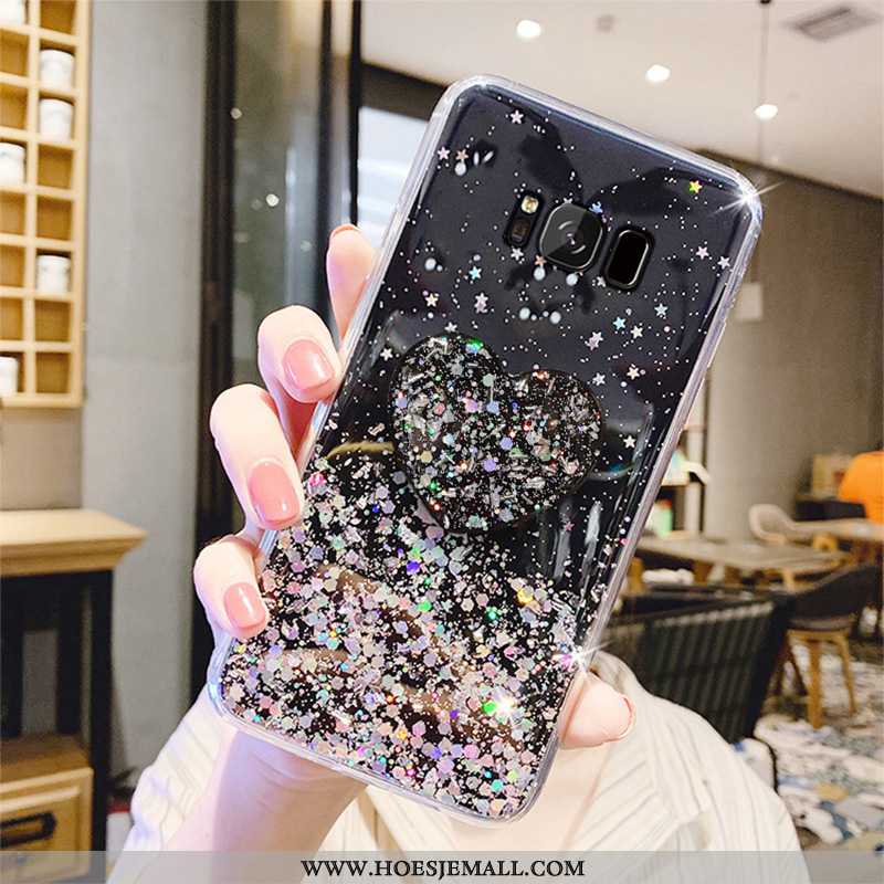 Hoes Samsung Galaxy S8+ Mode Doorzichtig Ring Scheppend Trend Hoesje Anti-fall Groen