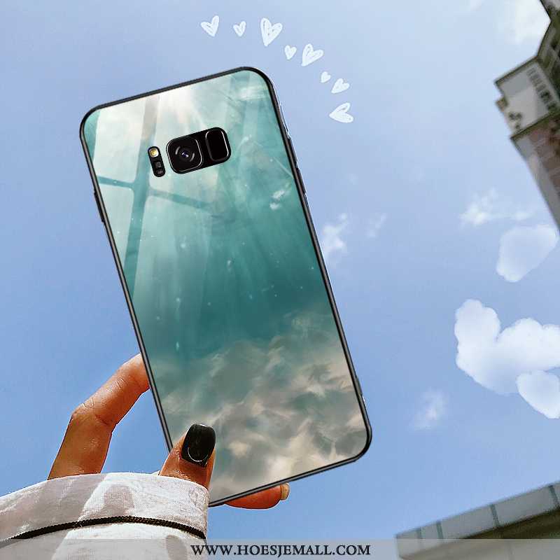 Hoesje Samsung Galaxy S8+ Trend Bescherming Hoes Ster Anti-fall Glas Hanger Purper