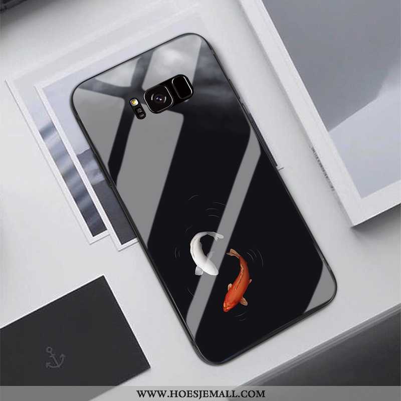 Hoesje Samsung Galaxy S8+ Trend Bescherming Hoes Ster Anti-fall Glas Hanger Purper