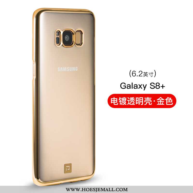 Hoes Samsung Galaxy S8+ Super Dun Ster Bescherming Goud Bloemen Hard Gouden