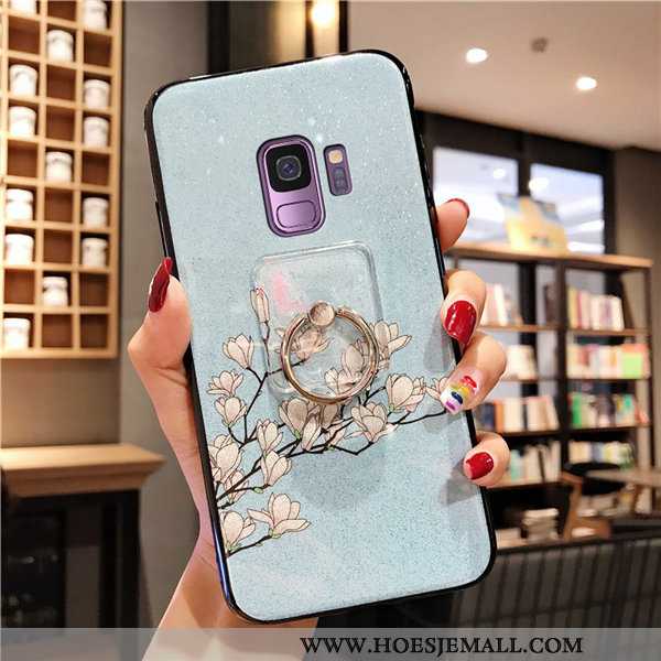 Hoesje Samsung Galaxy S9 Siliconen Zacht Anti-fall Chinese Stijl Ondersteuning Mobiele Telefoon Ster