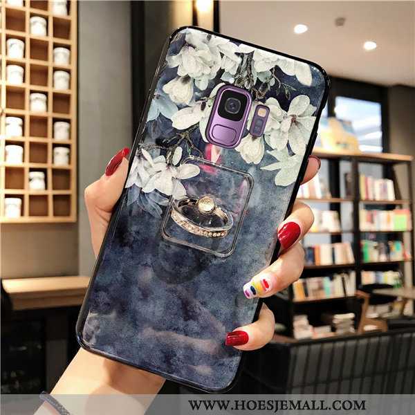 Hoesje Samsung Galaxy S9 Siliconen Zacht Anti-fall Chinese Stijl Ondersteuning Mobiele Telefoon Ster