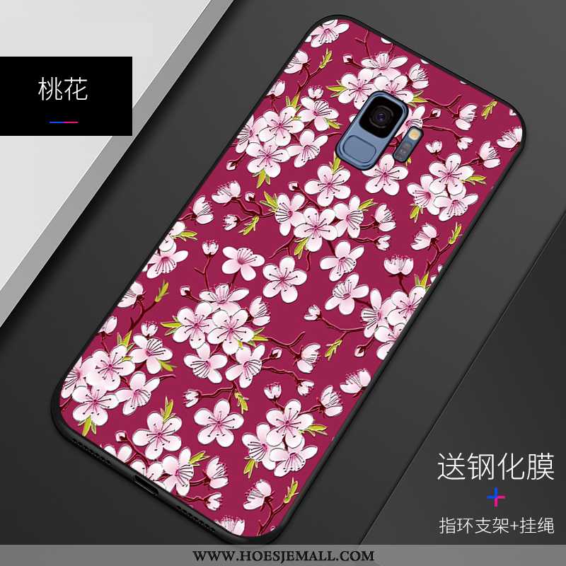 Hoesje Samsung Galaxy S9 Bescherming Schrobben Patroon Blauw Persoonlijk Pas Blauwe