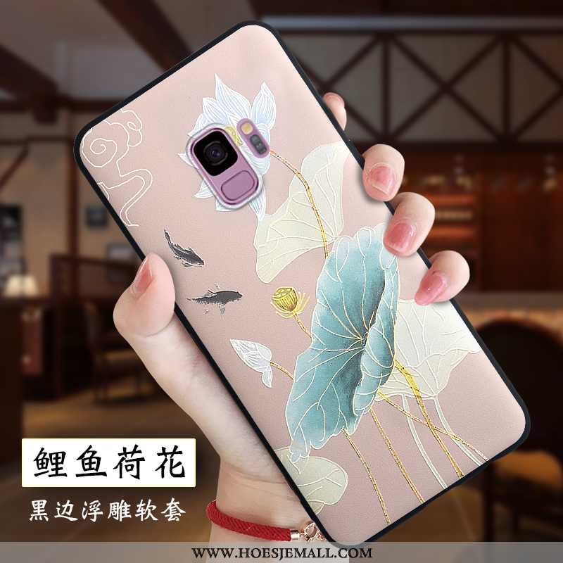 Hoes Samsung Galaxy S9 Siliconen Bescherming Hoesje Zacht Mobiele Telefoon Wit Spotprent Witte