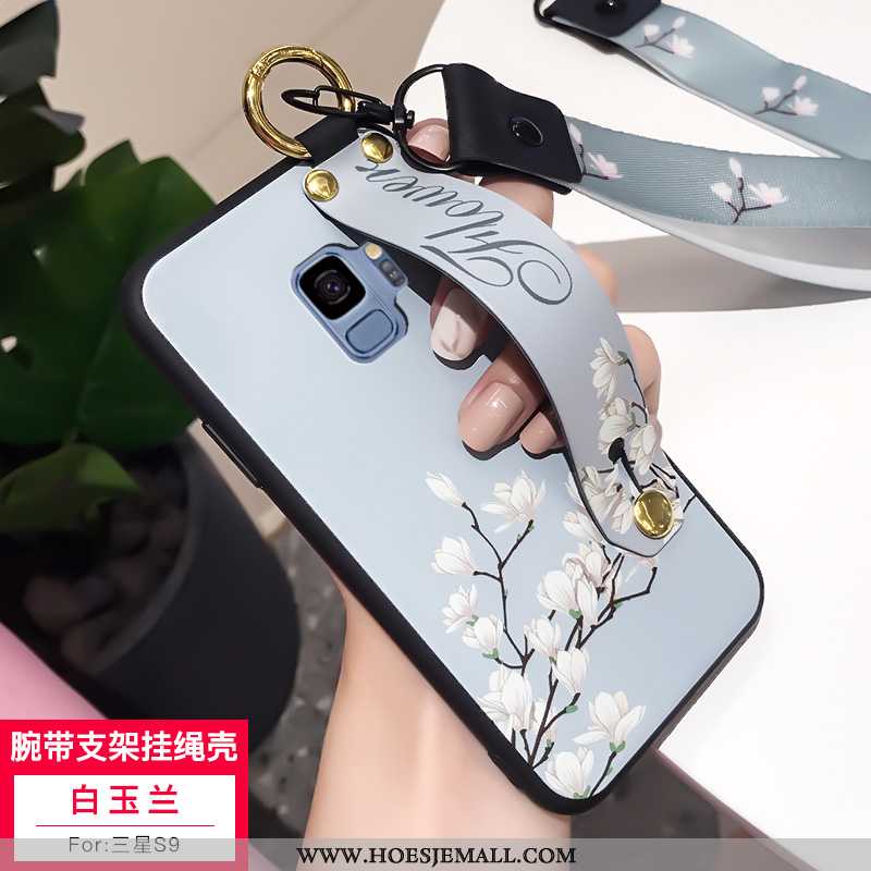 Hoesje Samsung Galaxy S9 Zacht Siliconen Ster Lovers Net Red Schrobben Mobiele Telefoon Witte