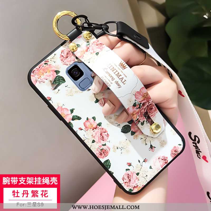 Hoesje Samsung Galaxy S9 Zacht Siliconen Ster Lovers Net Red Schrobben Mobiele Telefoon Witte