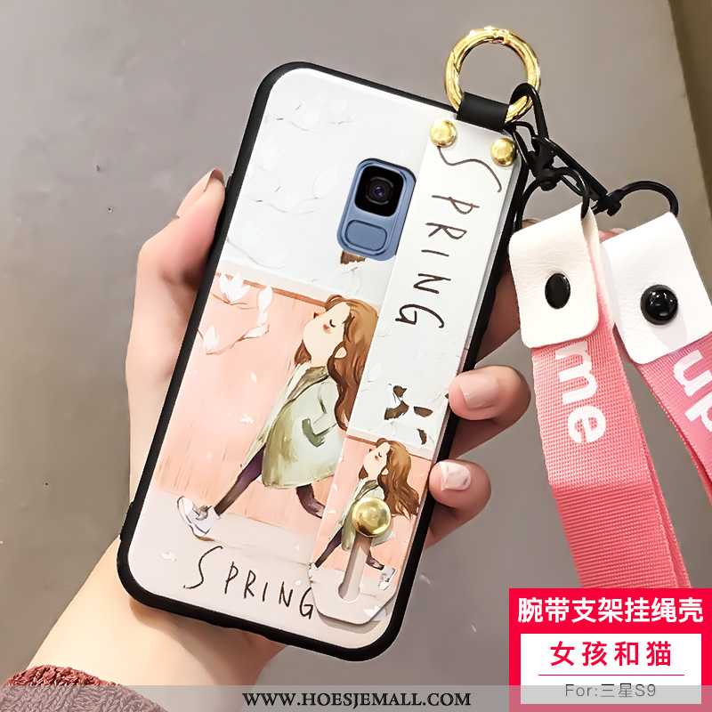 Hoesje Samsung Galaxy S9 Zacht Siliconen Ster Lovers Net Red Schrobben Mobiele Telefoon Witte