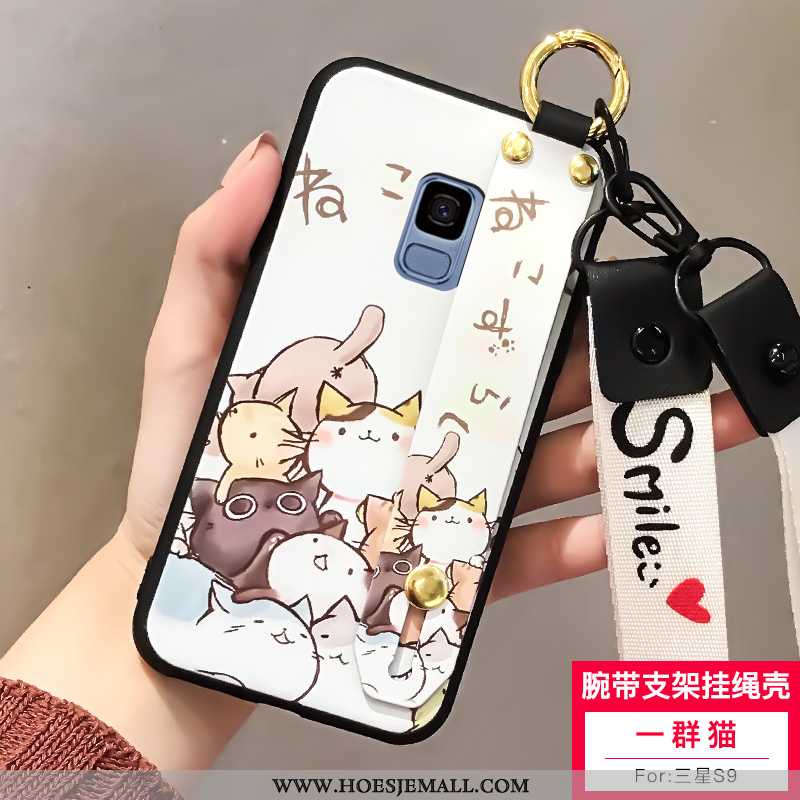 Hoesje Samsung Galaxy S9 Zacht Siliconen Ster Lovers Net Red Schrobben Mobiele Telefoon Witte