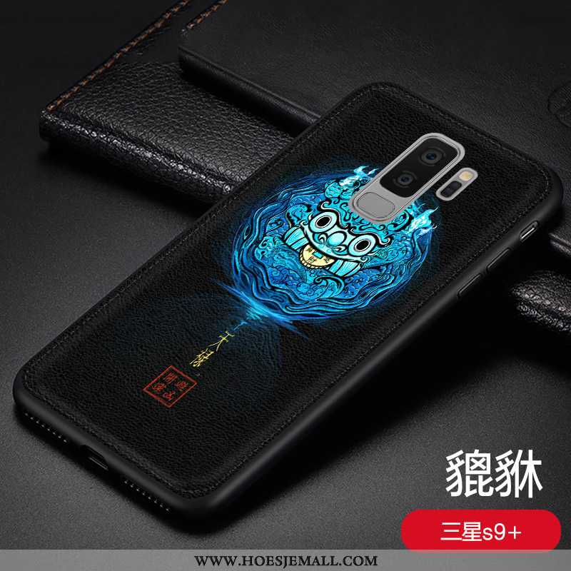 Hoesje Samsung Galaxy S9+ Super Dun Chinese Stijl All Inclusive Mode Scheppend Blauwe