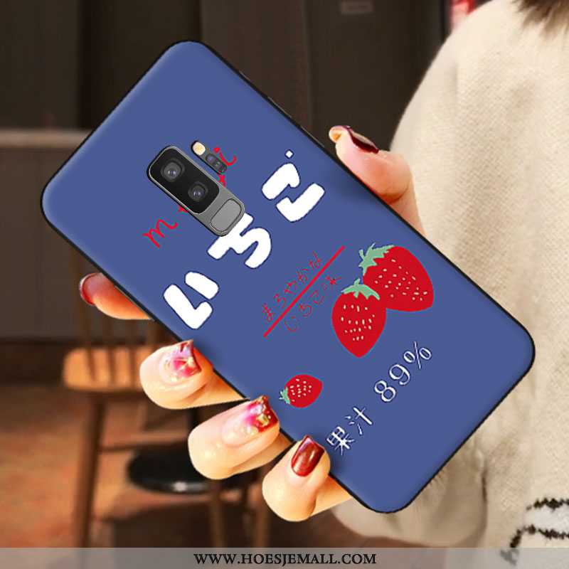 Hoes Samsung Galaxy S9+ Spotprent Trend Schrobben Mobiele Telefoon Siliconen Lovers Blauwe