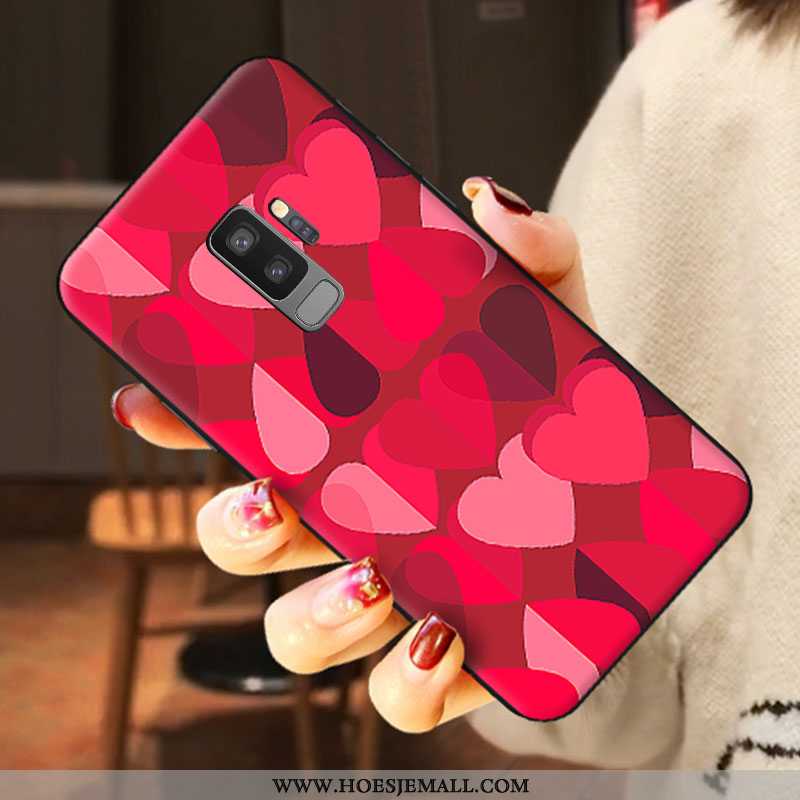 Hoes Samsung Galaxy S9+ Spotprent Trend Schrobben Mobiele Telefoon Siliconen Lovers Blauwe