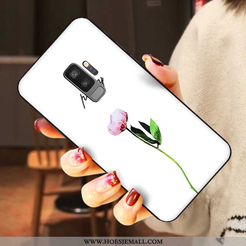 Hoes Samsung Galaxy S9+ Spotprent Trend Schrobben Mobiele Telefoon Siliconen Lovers Blauwe