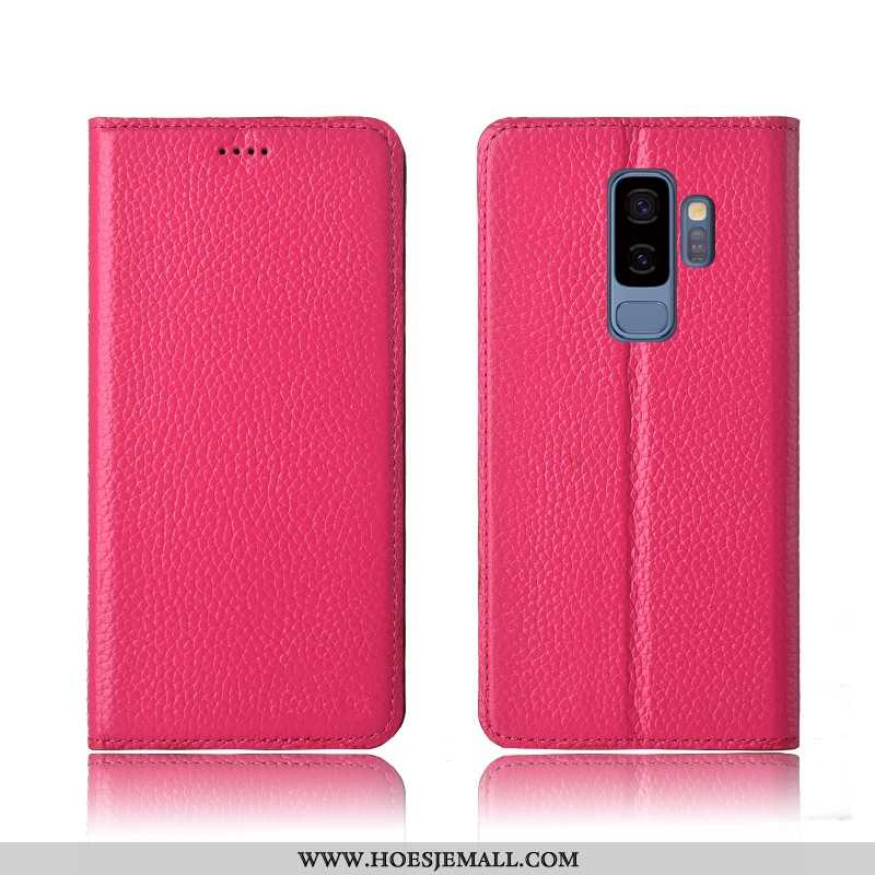 Hoes Samsung Galaxy S9+ Bescherming Leren Hoesje Clamshell Soort Aziatische Vrucht Mobiele Telefoon 