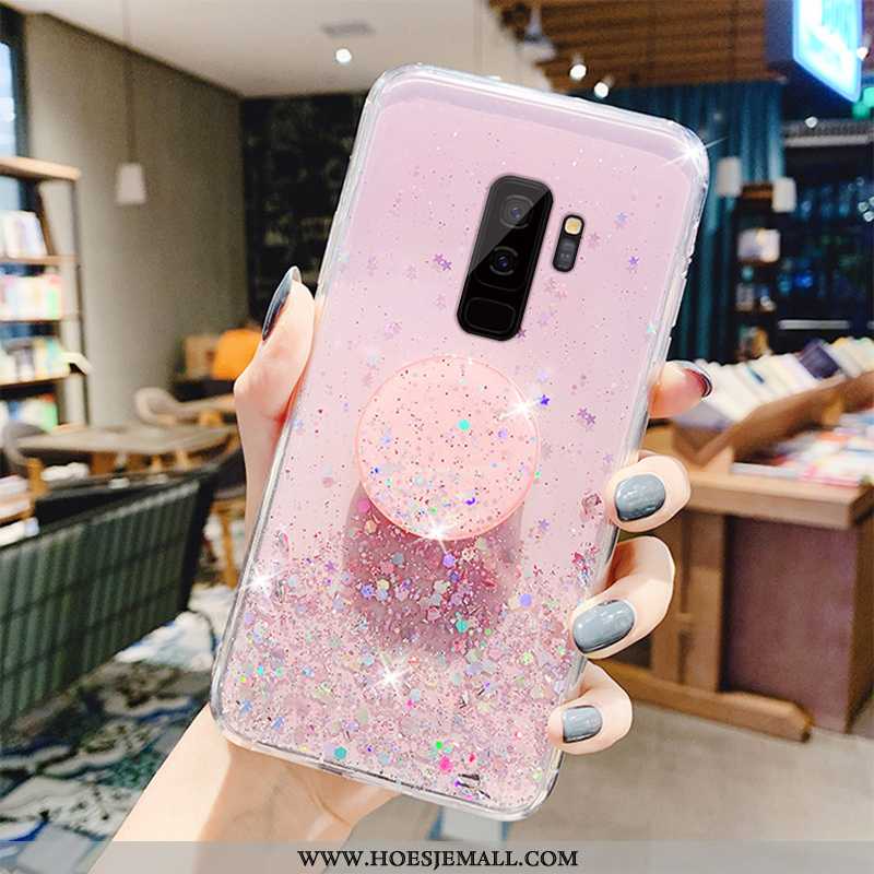 Hoes Samsung Galaxy S9+ Bescherming Mode Mobiele Telefoon Anti-fall Trend Siliconen Roze