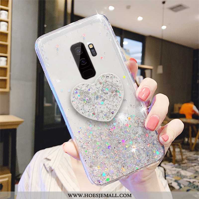 Hoes Samsung Galaxy S9+ Bescherming Mode Mobiele Telefoon Anti-fall Trend Siliconen Roze