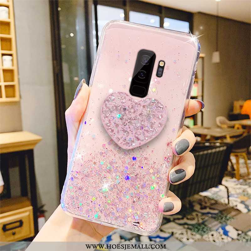 Hoes Samsung Galaxy S9+ Bescherming Mode Mobiele Telefoon Anti-fall Trend Siliconen Roze