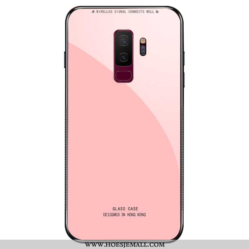 Hoesje Samsung Galaxy S9+ Mode Persoonlijk Glas Tempereren Ster Mobiele Telefoon Skärmskydd Roze