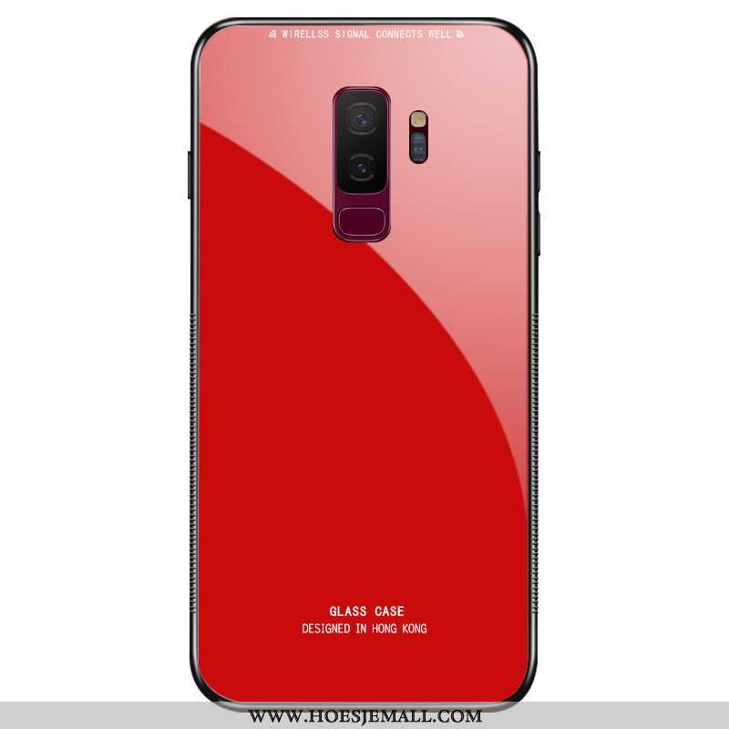 Hoesje Samsung Galaxy S9+ Mode Persoonlijk Glas Tempereren Ster Mobiele Telefoon Skärmskydd Roze