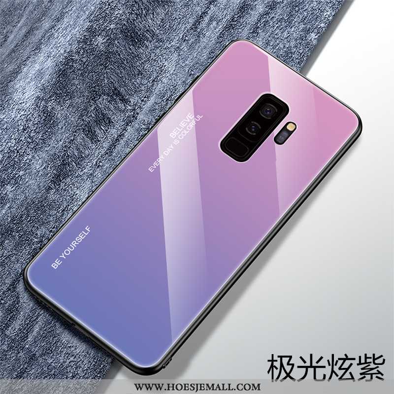 Hoes Samsung Galaxy S9+ Scheppend Trend Siliconen Super Hoesje Dun All Inclusive Blauwe