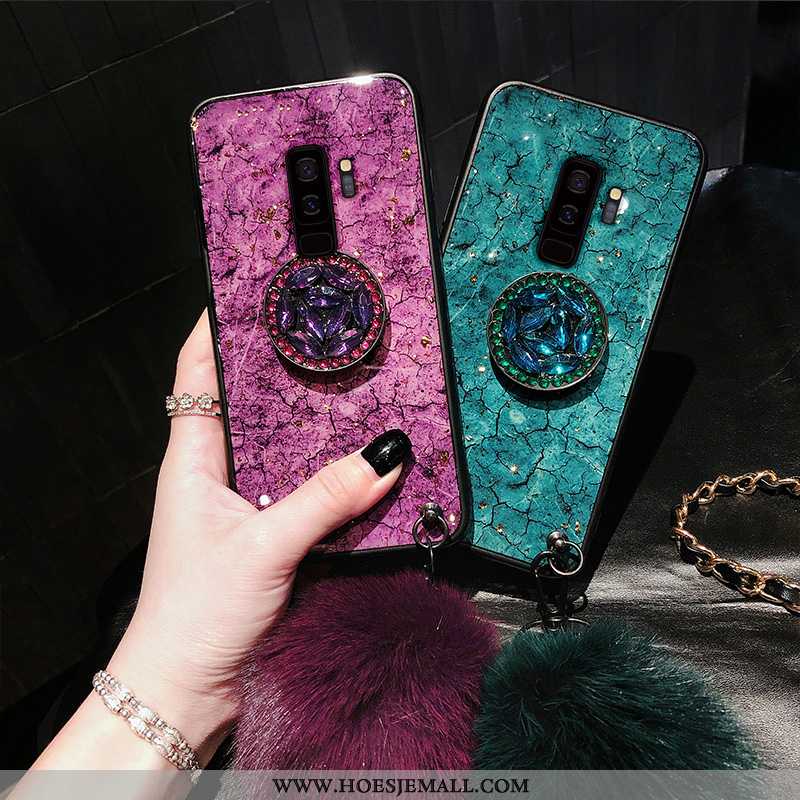 Hoesje Samsung Galaxy S9+ Mode Patroon Hoes Bescherming Anti-fall Purper