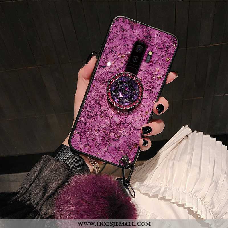 Hoesje Samsung Galaxy S9+ Mode Patroon Hoes Bescherming Anti-fall Purper