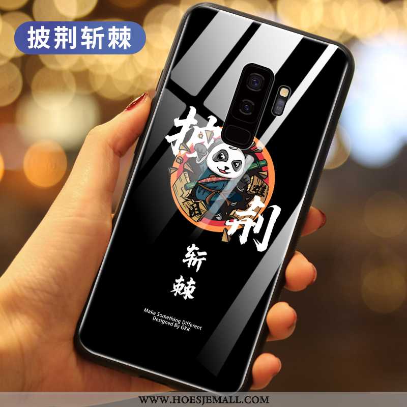 Hoes Samsung Galaxy S9+ Trend Glas Hoesje Chinese Stijl Anti-fall Mobiele Telefoon All Inclusive Bla