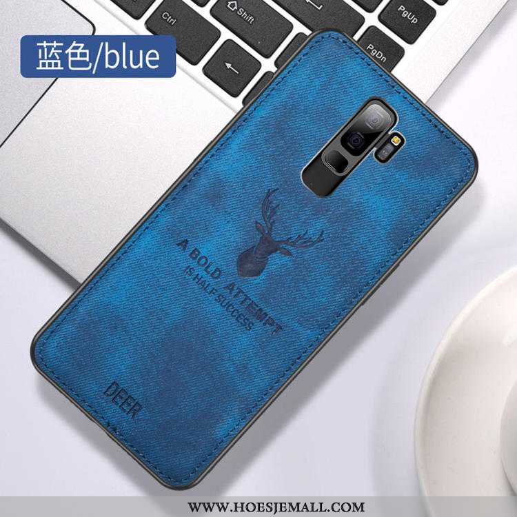 Hoesje Samsung Galaxy S9+ Patroon Bescherming Scheppend Hanger Persoonlijk Blauw Hoes Blauwe