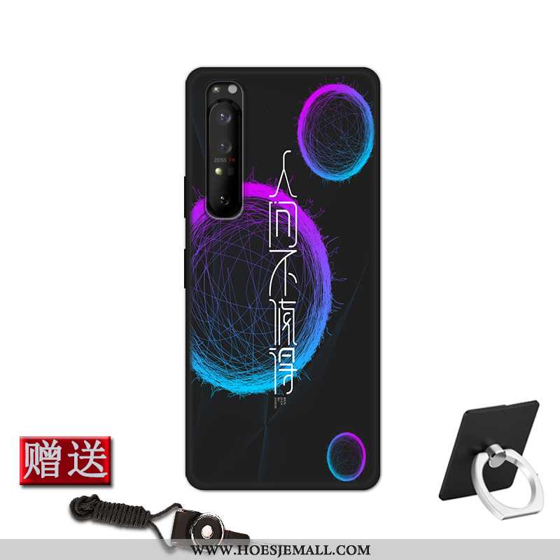 Hoesje Sony Xperia 1 Ii Zacht Siliconen Schrobben Bescherming Anti-fall Blauw Blauwe