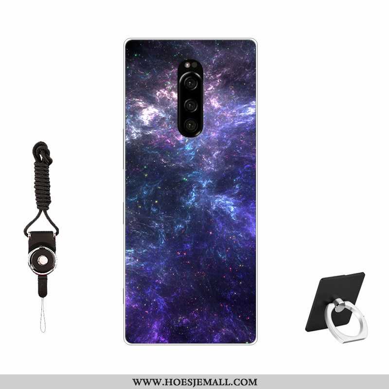 Hoes Sony Xperia 1 Persoonlijk Trend All Inclusive Hoesje Pas Zacht Anti-fall Roze