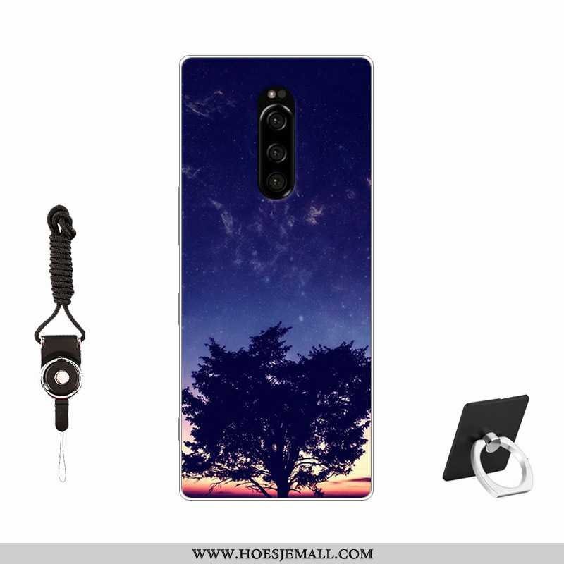 Hoes Sony Xperia 1 Persoonlijk Trend All Inclusive Hoesje Pas Zacht Anti-fall Roze