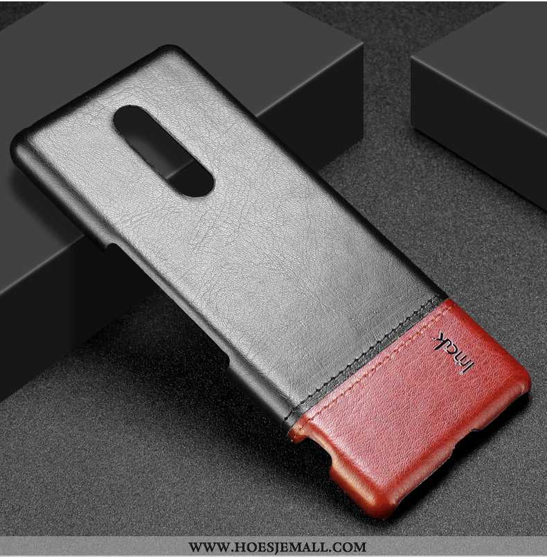 Hoesje Sony Xperia 1 Leer Bescherming Zwart Anti-fall Hoes Mobiele Telefoon Leren Zwarte