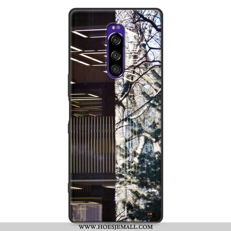 Hoes Sony Xperia 1 Siliconen Bescherming Hoesje Wit Nieuw Anti-fall Mobiele Telefoon Witte