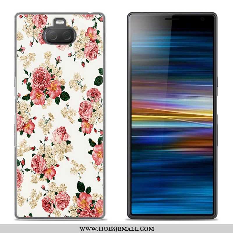 Hoes Sony Xperia 10 Plus Siliconen Scheppend Groen Hemming Zacht Hoesje