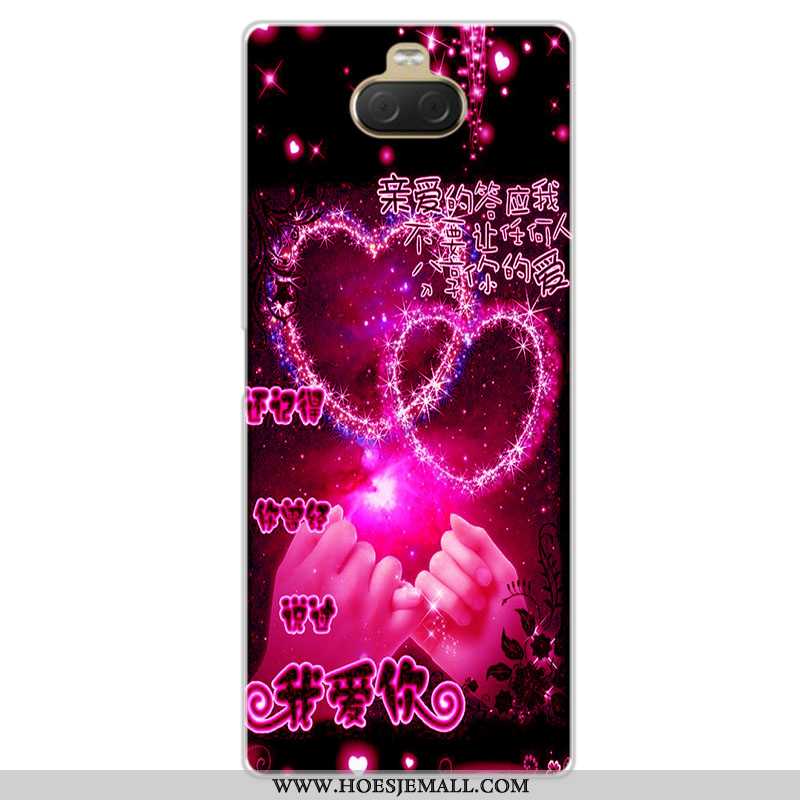 Hoesje Sony Xperia 10 Zacht Siliconen Pas Lovers Mobiele Telefoon Hoes Blauwe