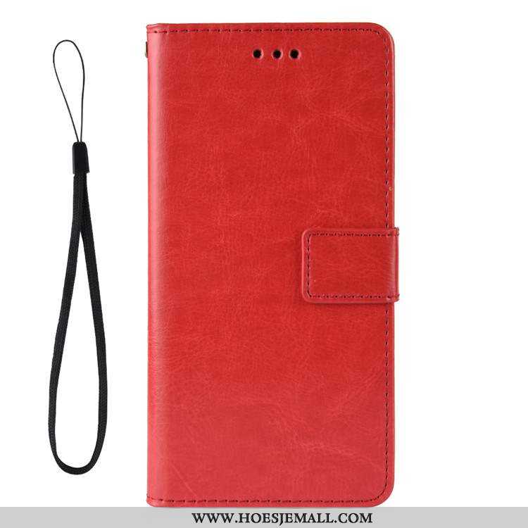 Hoes Sony Xperia 5 Portemonnee Patroon Leren Hoesje Bruin Folio Bruine