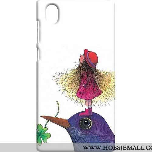 Hoesje Sony Xperia L1 Bescherming Schrobben Roze Hard Mobiele Telefoon Hoes