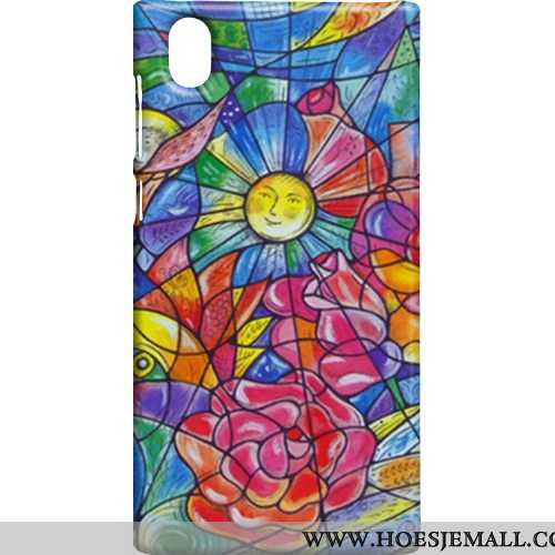 Hoesje Sony Xperia L1 Bescherming Schrobben Roze Hard Mobiele Telefoon Hoes