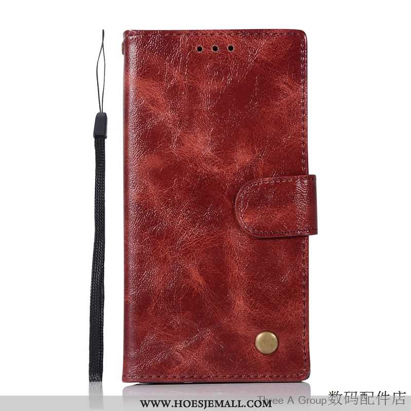 Hoesje Sony Xperia L1 Bescherming Leren Vintage Folio Bedrijf Grijs