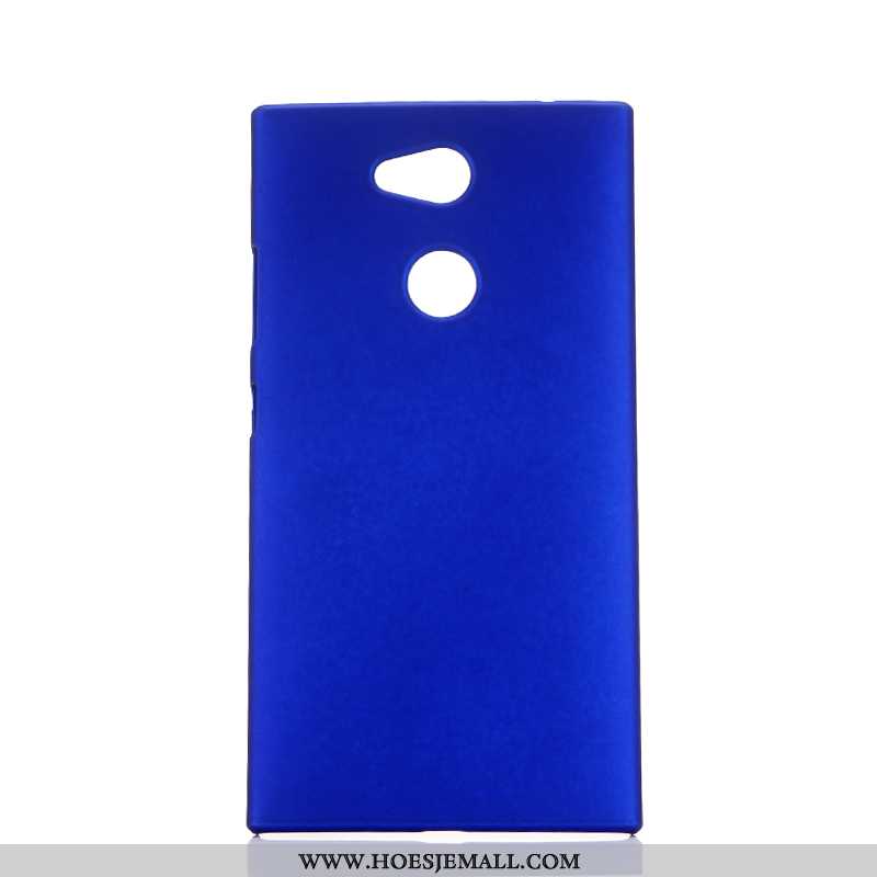 Hoesje Sony Xperia L2 Skärmskydd Bescherming Schrobben Blauw Mobiele Telefoon Hoes Blauwe