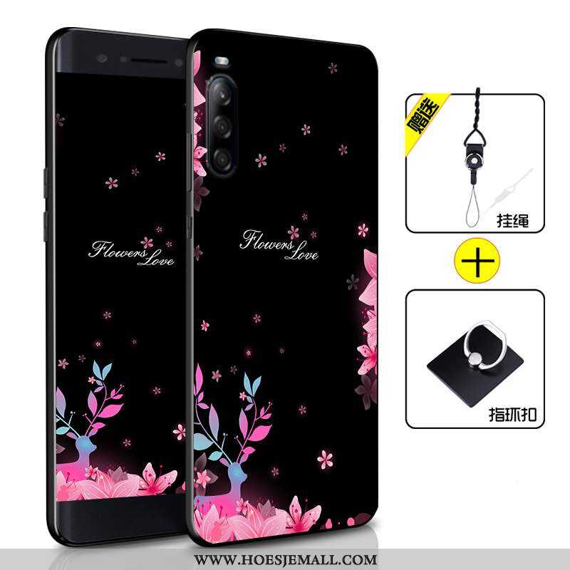 Hoes Sony Xperia L4 Zacht Bescherming Mobiele Telefoon Trend Donkerblauw Anti-fall Donkerblauwe