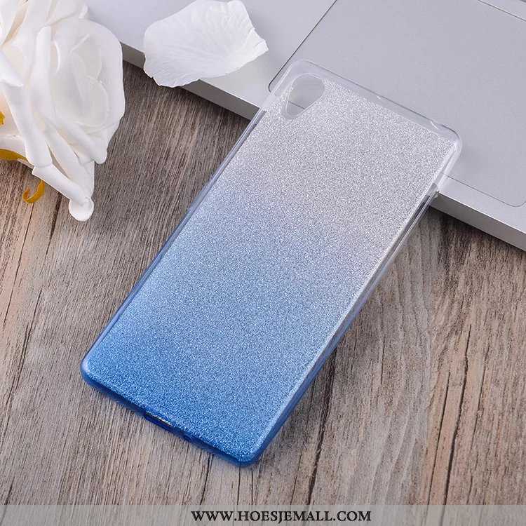 Hoes Sony Xperia Xa Bescherming Zacht Roze Blauw Siliconen Hoesje Blauwe