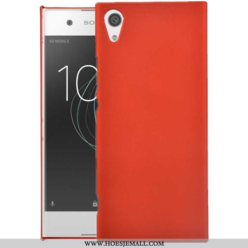 Hoesje Sony Xperia Xa Schrobben Bescherming Hoes Rood Hard Mobiele Telefoon